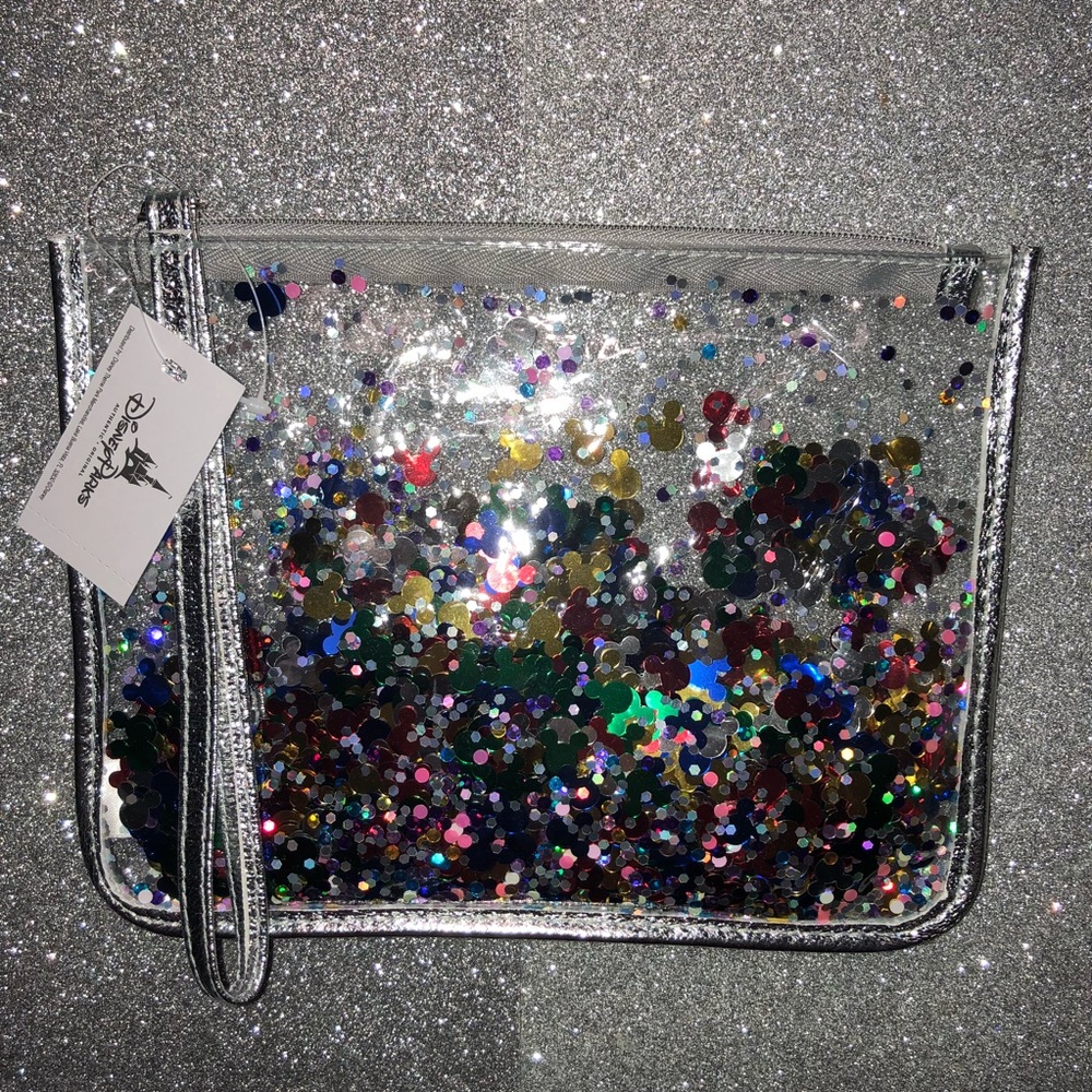 New Disney Parks Mickey Mouse rainbow confetti bag - Picture 2 of 2